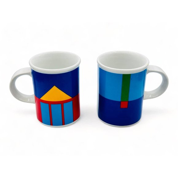 Modern Art Mug - Primary Colours and Geometric Shapes - Picture 1 of 9